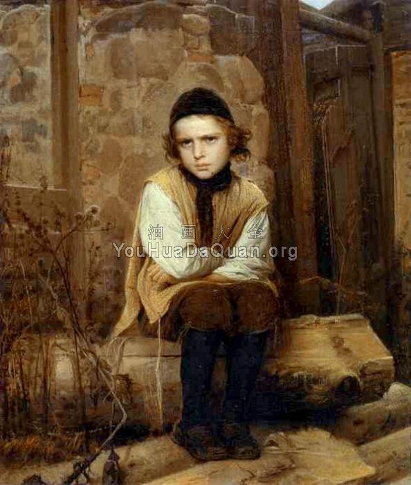 Insulted Jewish Boy - 伊凡·尼古拉耶维奇·克拉姆斯柯依